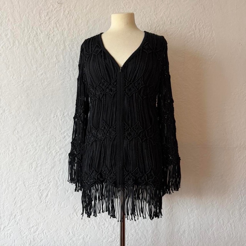 Vintage Armani Silk Crochet Jackey
